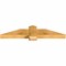 Ekena Millwork Eugene Rough Sawn Timber Gable Bracket, Western Red Cedar, 48"W x 10"H x 4"D x 6"F, 5/12 Pitch GBW048X10X0406EUG00RWR - alternate 3